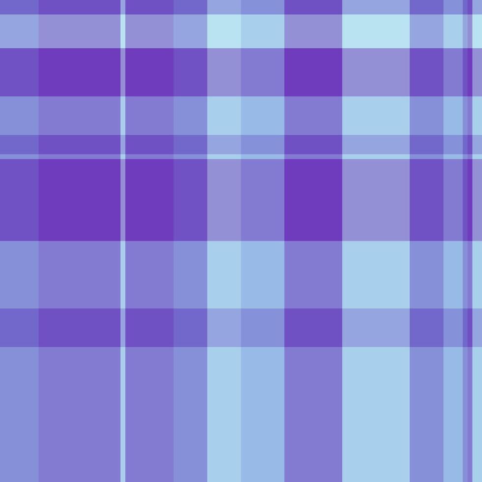 Serene pastel purple and blue plaid pattern. Ideal for backgrounds, textile designs, or website layouts. Subtle yet stylish, this image evokes calm and sophistication. vector