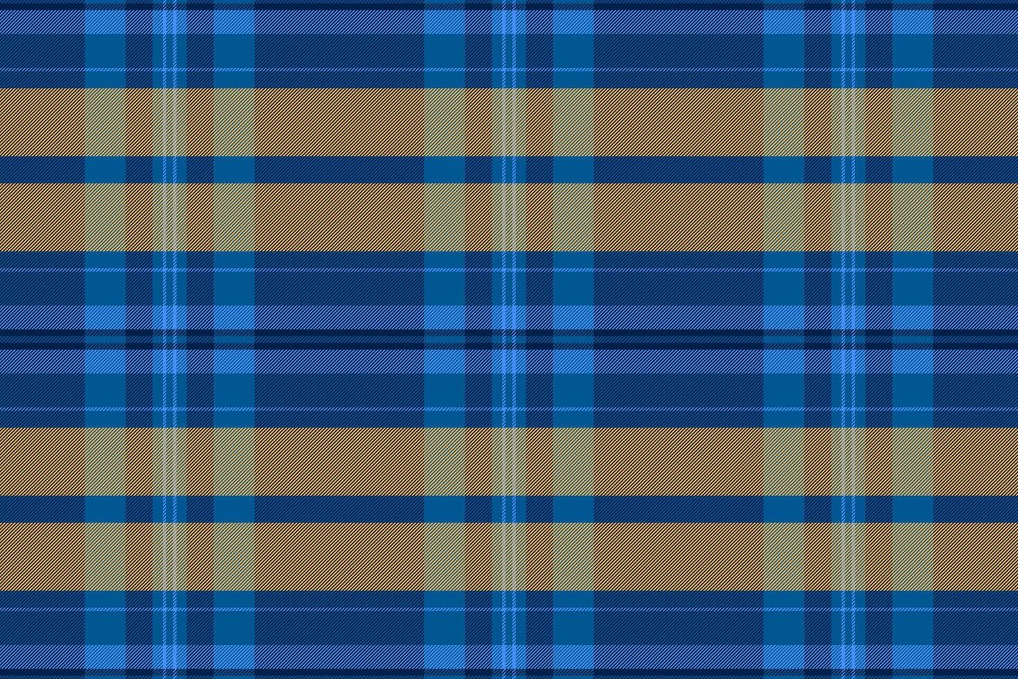Classic plaid pattern in shades of blue and beige. A versatile textile design for backgrounds, apparel, or graphic projects requiring a traditional, timeless feel. vector