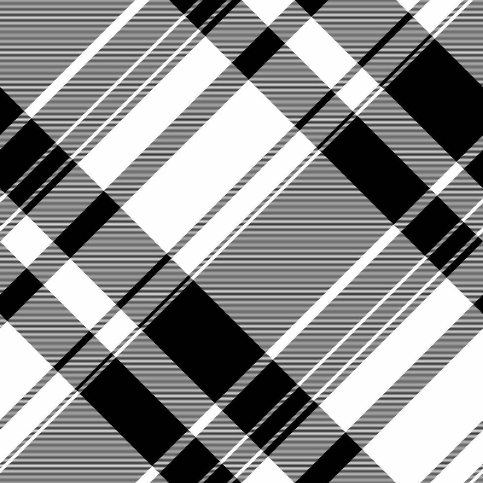 Stylish monochrome plaid pattern. Perfect for textile design, website backgrounds, or fashion projects. vector