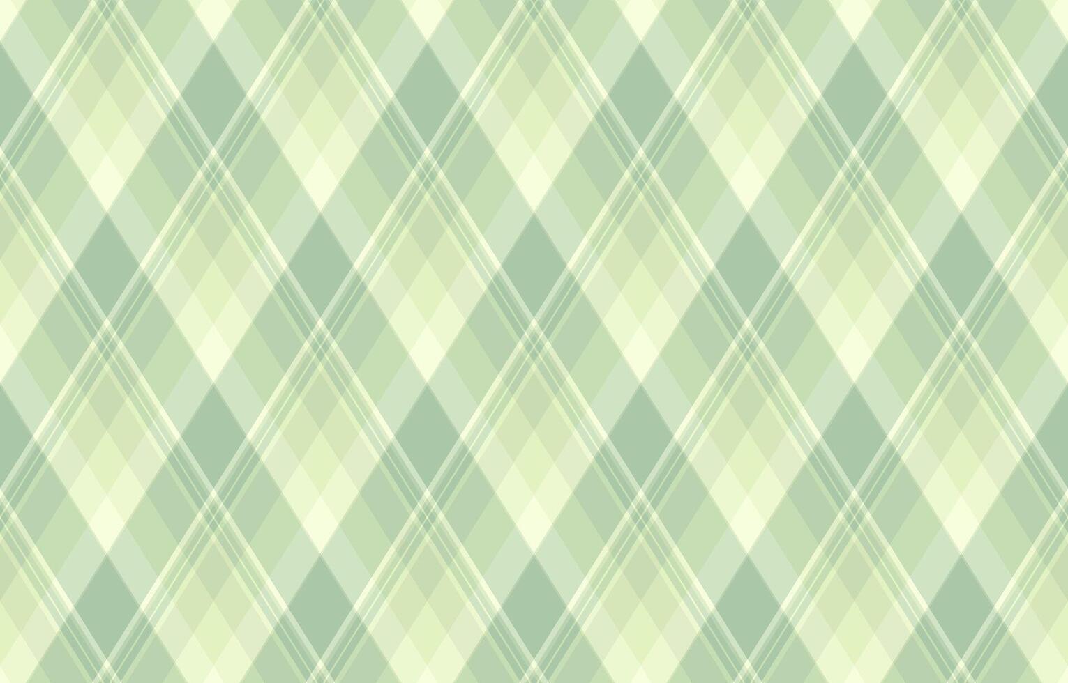 Subtle pastel green and beige diamond plaid pattern. Perfect for backgrounds, textiles, and website designs. Evokes feelings of calm and sophistication. vector