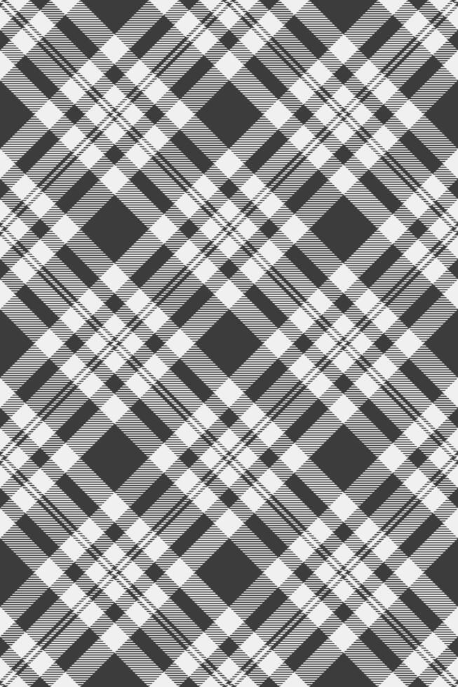 Elegant monochrome plaid pattern. Subtle grayscale design ideal for textile prints, website backgrounds, or packaging. vector
