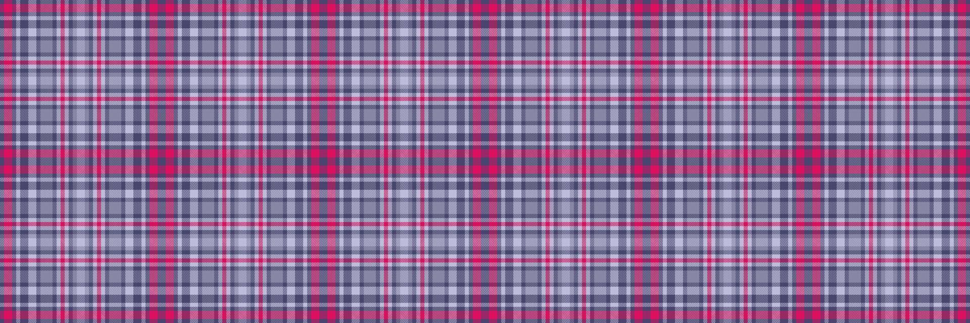 Vibrant pink and purple plaid pattern. Perfect for textile design, website backgrounds, or fashion projects. This seamless texture offers a classic yet modern feel, representing order and style. vector