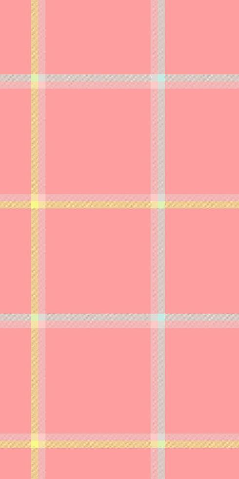 Present textile tartan check, open seamless fabric pattern. Scottish background plaid texture in red and light colors. vector