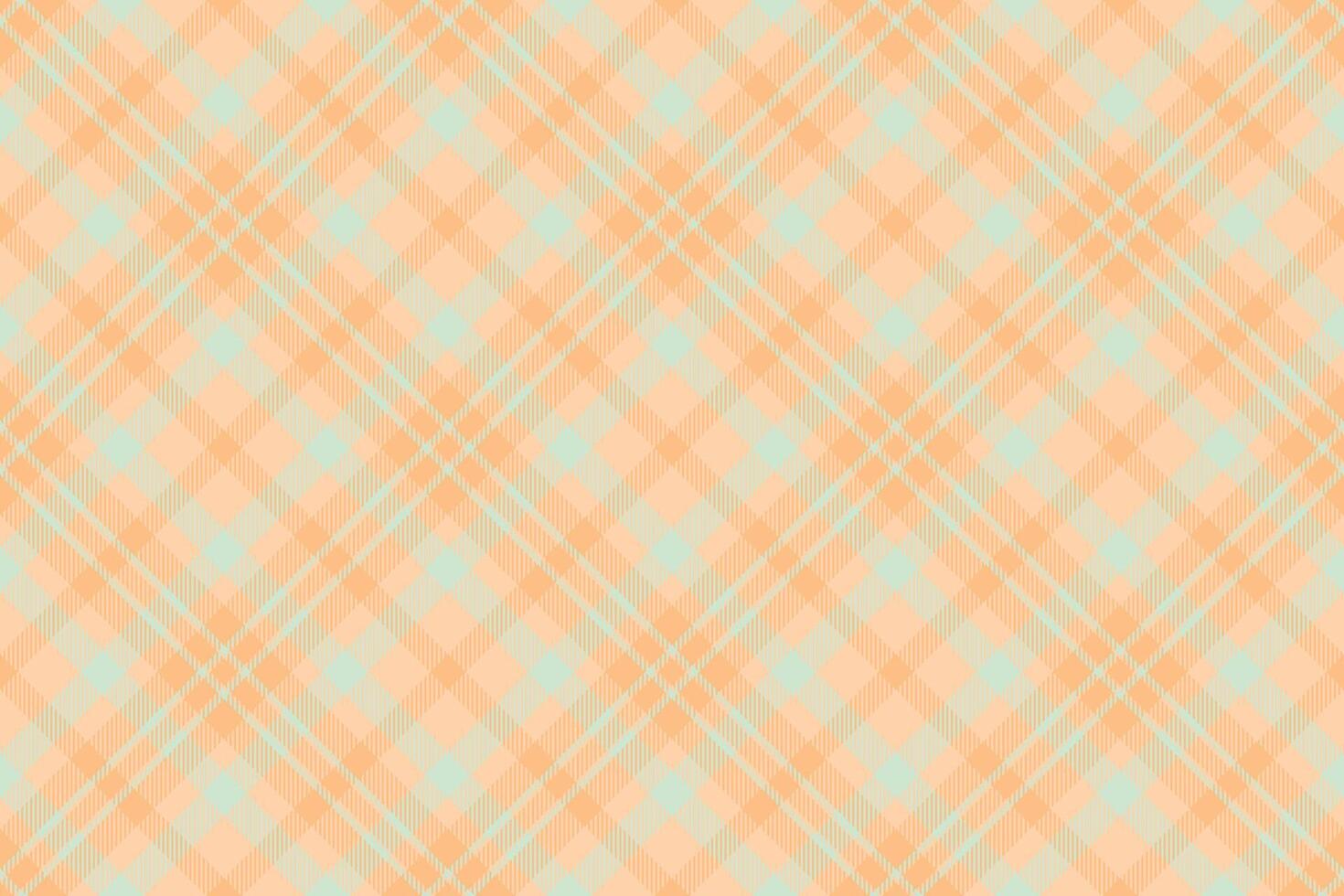 Subtle peach and mint green plaid pattern. Perfect for textile design, website backgrounds, or packaging. This soft, textured design evokes feelings of warmth and tranquility. vector