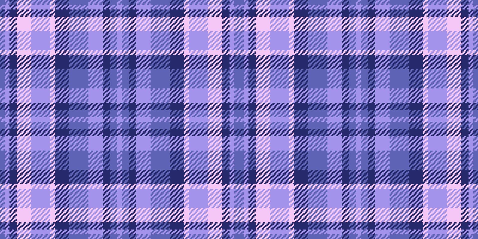 Subtle lavender and navy plaid pattern. Perfect for textile design, apparel, or website backgrounds. Evokes feelings of calm and sophistication. vector