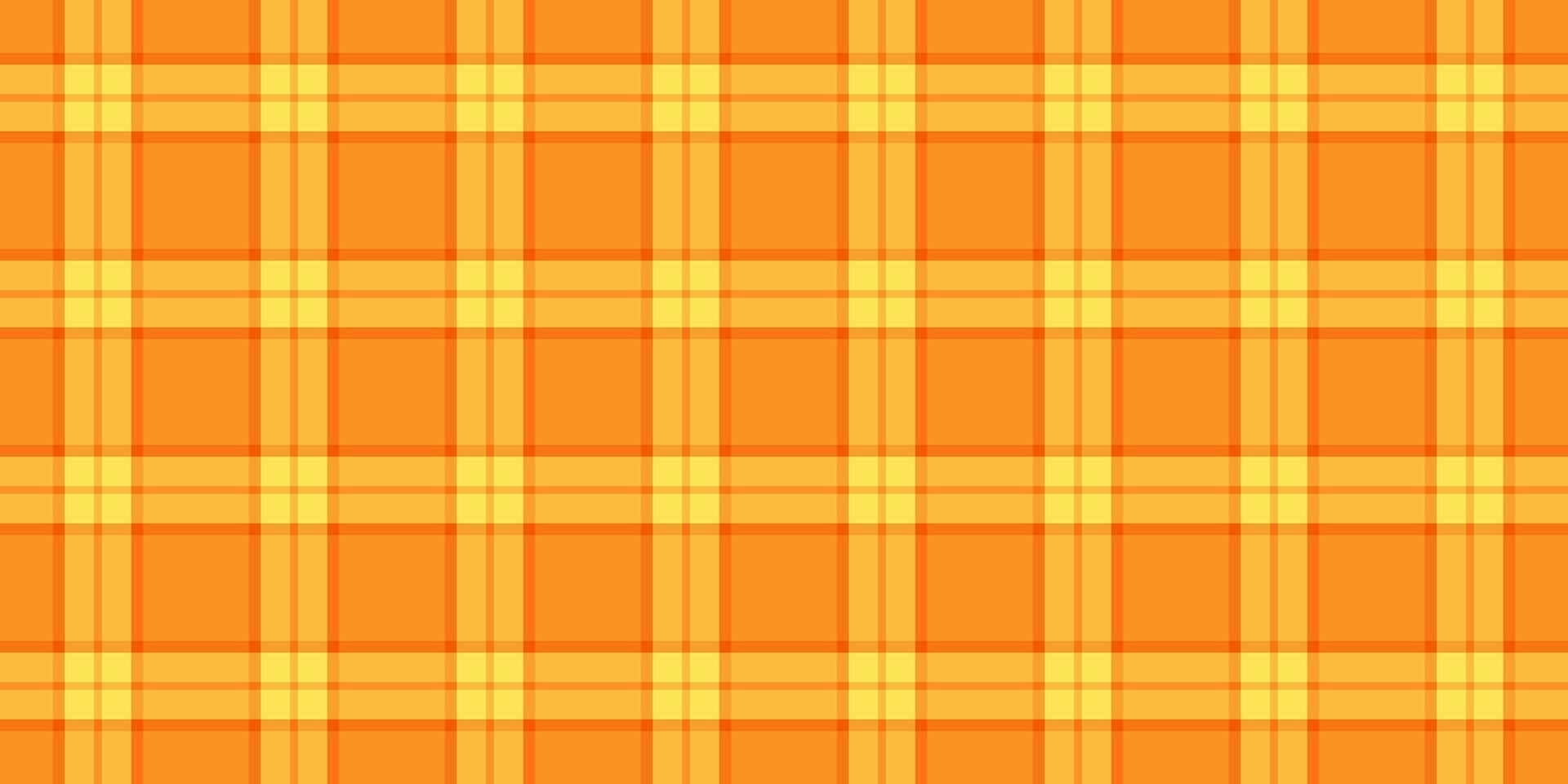 Random tartan textile, striped plaid seamless check. Styling background texture fabric pattern in orange and amber colors. vector
