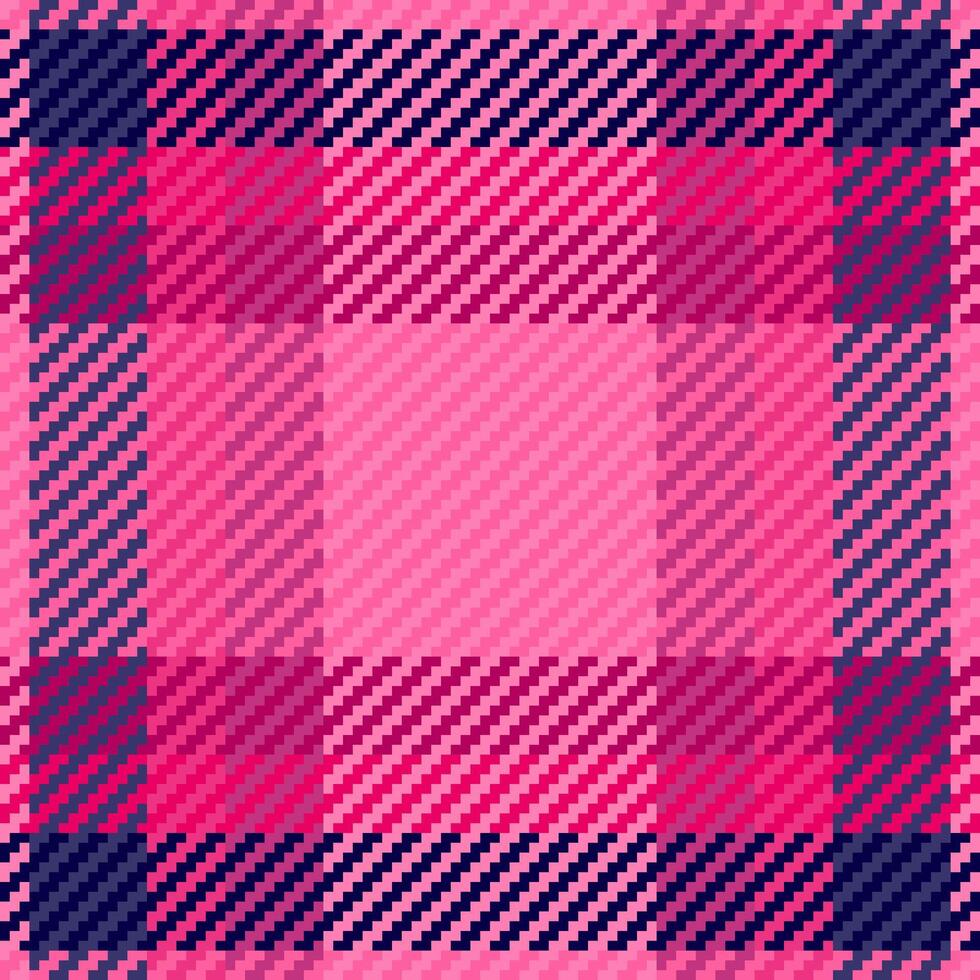 Vibrant pink and navy plaid pattern. A striking geometric design perfect for textile prints, fashion, website backgrounds, or scrapbooking. The bold color scheme creates a modern and energetic feel. vector