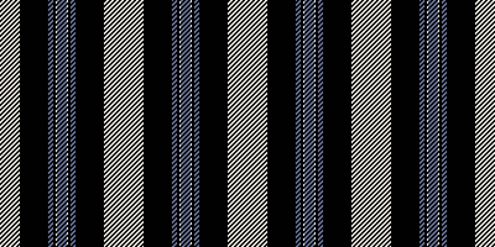 Striped background lines vertical, tape seamless fabric. Timplicity texture stripe textile pattern in black and white colors. vector