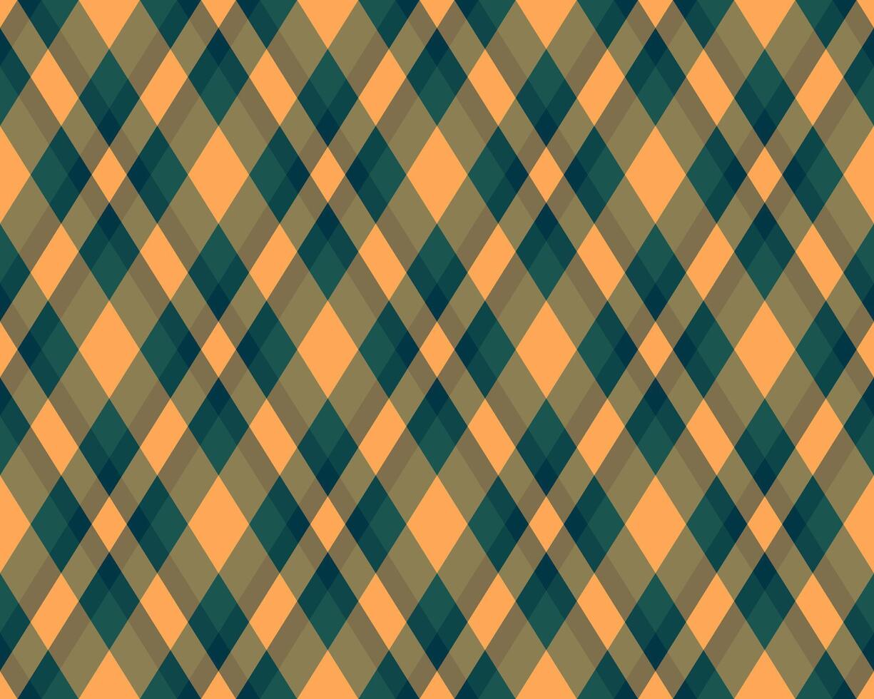 Vibrant diagonal plaid pattern in autumnal hues. Perfect for textile design, website backgrounds, or seasonal branding. vector