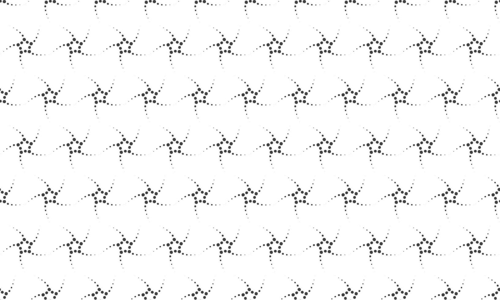 Abstract seamless pattern of stylized stars formed by dots. Elegant grayscale design, perfect for backgrounds, textures, or website design. Modern and minimalist aesthetic. vector