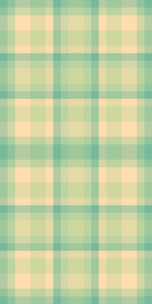 Copy space seamless background texture, designer tartan pattern. Drapery fabric check plaid textile in light and navajo white colors. vector