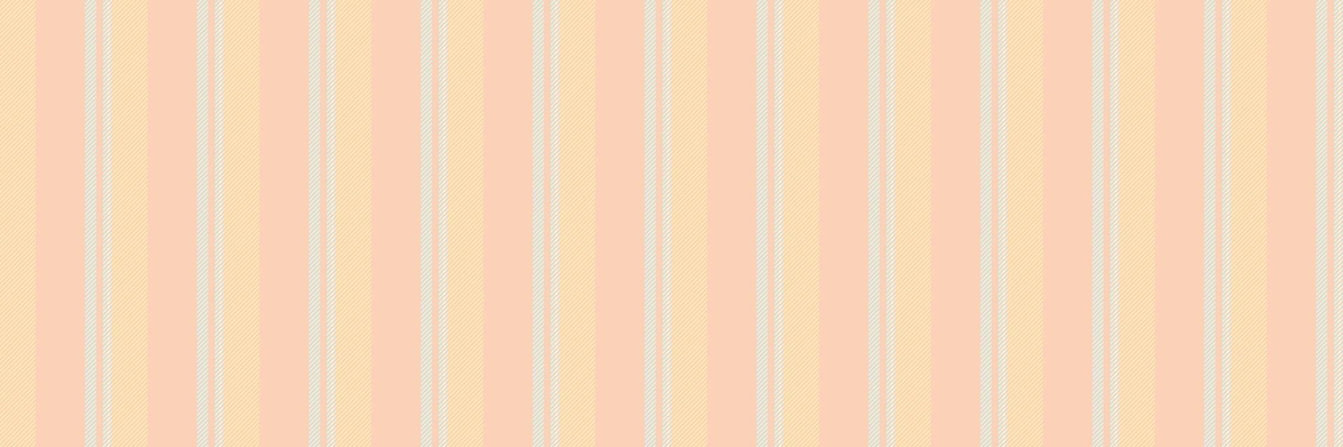 Lhrow stripe pattern, industrial seamless textile texture. Eextile vertical lines fabric background in light and moccasin colors. vector