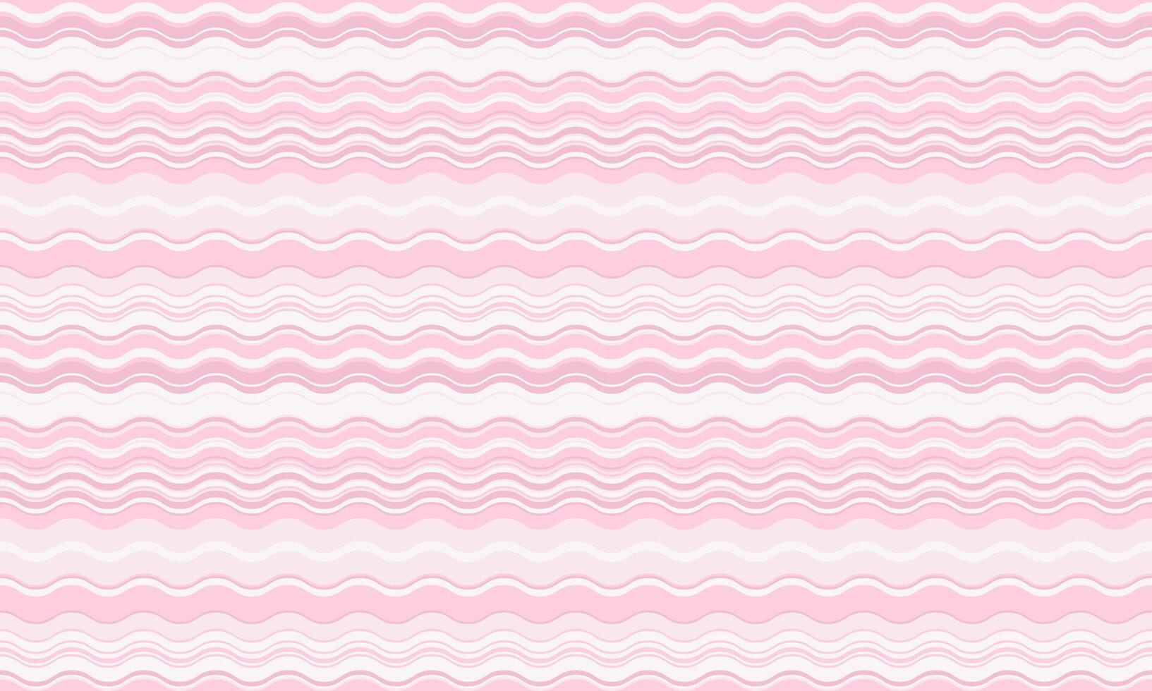 Elegant pastel pink and white wavy stripes seamless pattern. Perfect for feminine designs, websites, backgrounds, and textiles. Evokes feelings of softness, calmness, and gentle movement. vector