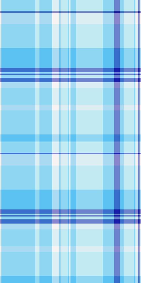 Man plaid fabric , winter background textile tartan. Fashionable check texture pattern seamless in cyan and light colors. vector