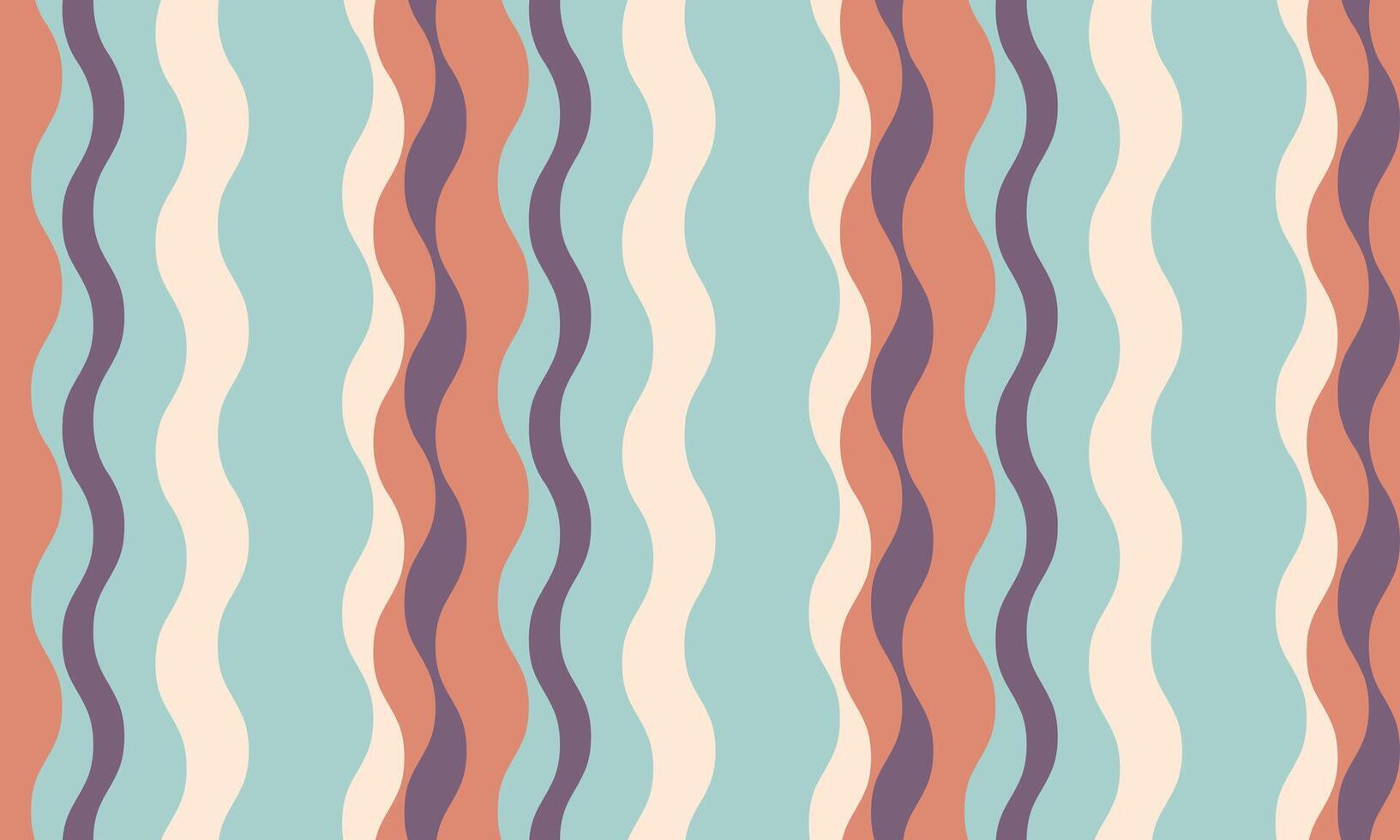 Abstract wavy stripes pattern in calming pastel colors. Perfect for website backgrounds, textile prints, or social media graphics. Evokes a sense of fluidity and gentle movement. vector