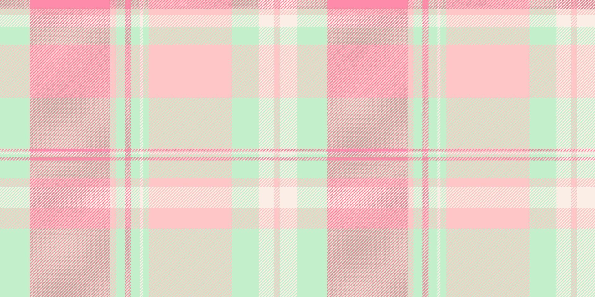 Pastel pink and mint green plaid pattern. Perfect for textile designs, website backgrounds, or scrapbooking projects. A soft, delicate texture evokes feelings of tranquility and femininity. vector