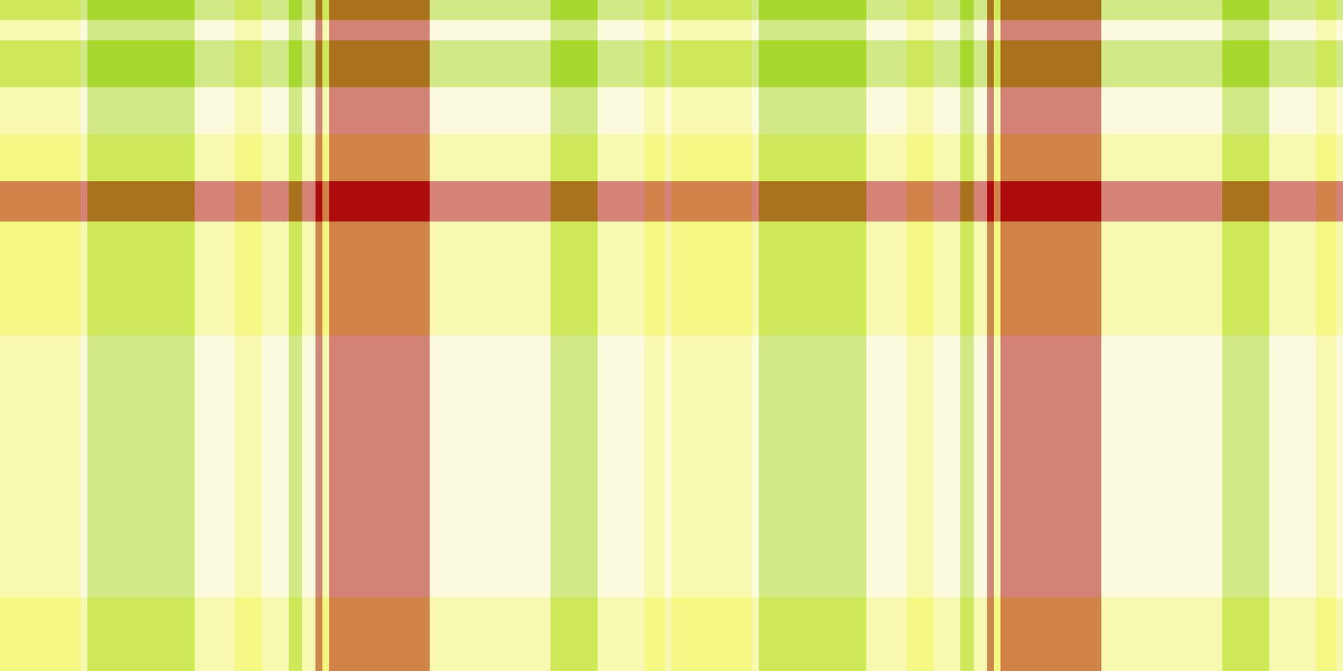 Vibrant pastel plaid pattern in lime green, yellow, and rose tones. Perfect for textile design, websites, backgrounds, or springsummer projects. vector
