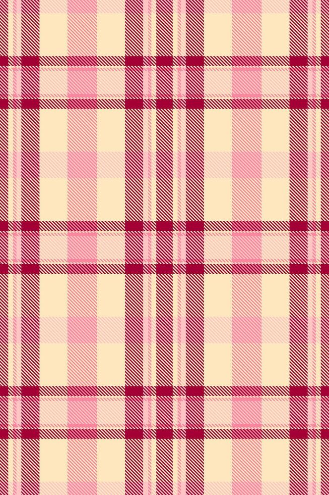 Elegant pastel pink and burgundy plaid pattern. Perfect for textile design, fashion, websites, and branding. This delicate yet sophisticated texture evokes feelings of warmth and femininity. vector