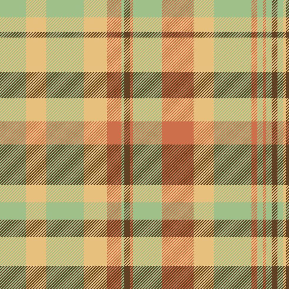 Classic plaid pattern in earth tones. Timeless and versatile, ideal for backgrounds, textiles, and graphic design projects needing a rustic, cozy feel. vector