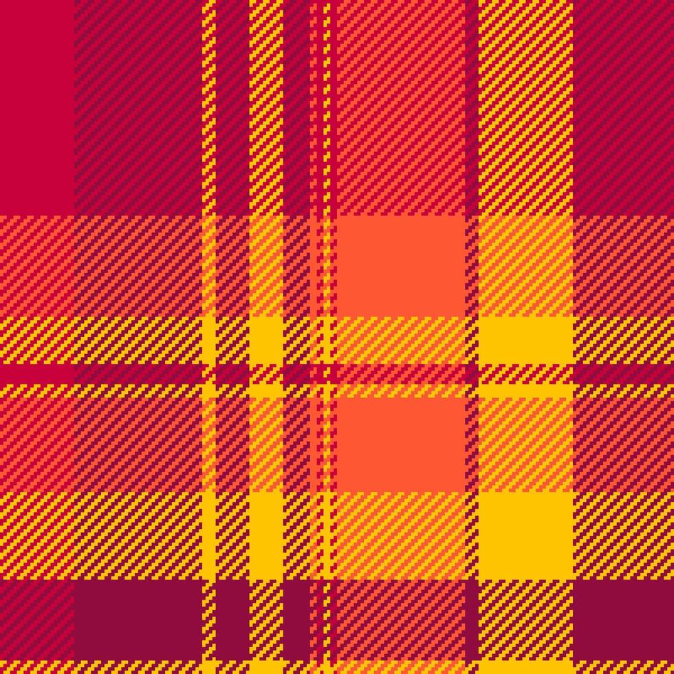 Vibrant plaid pattern in warm, rich tones. Great for backgrounds, textiles, or adding a cozy, autumnal feel to your design. Versatile and eyecatching vector