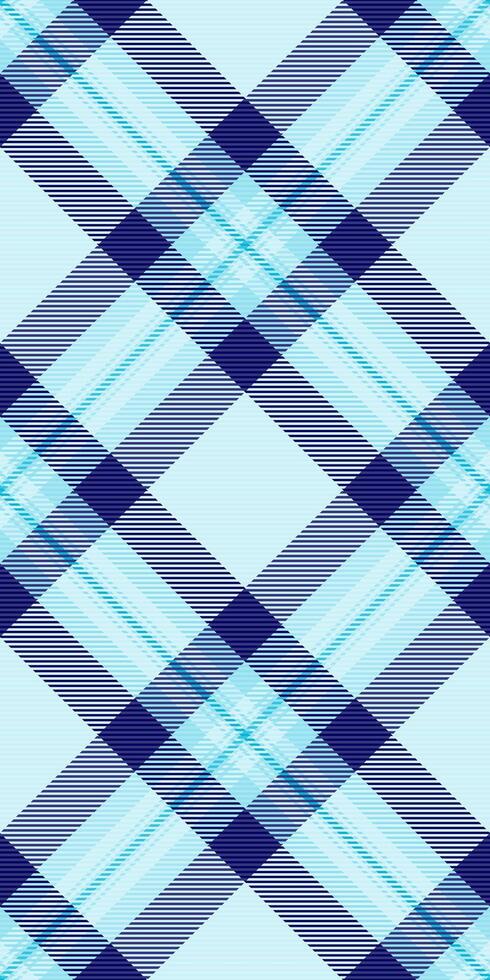 Purchase texture fabric tartan, handmade background plaid . Harvest pattern textile check seamless in light and blue colors. vector