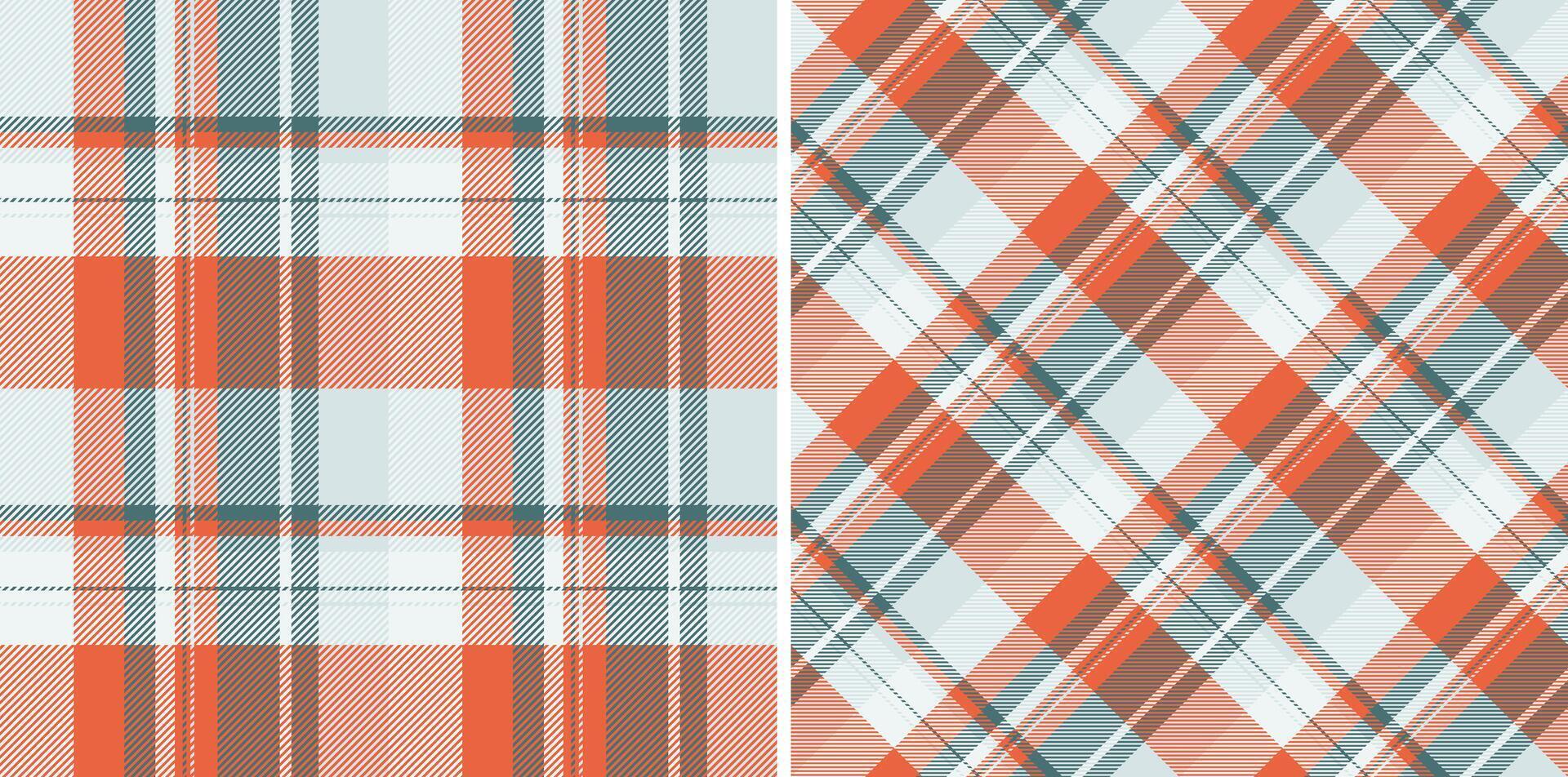 Elegant tartan patterns. Two seamless plaid textures, creating stylish backgrounds. Perfect for fabric design, textiles, or graphic projects needing a classic touch. vector
