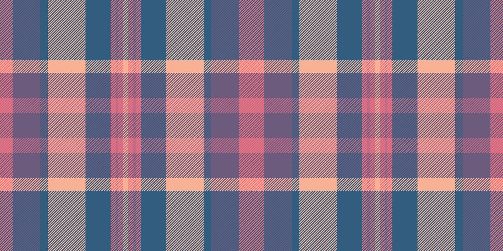 Subtle peach and dusty blue plaid pattern. Perfect for textile design, website backgrounds, or fashion projects. This calming, textured image evokes feelings of warmth and sophistication. vector