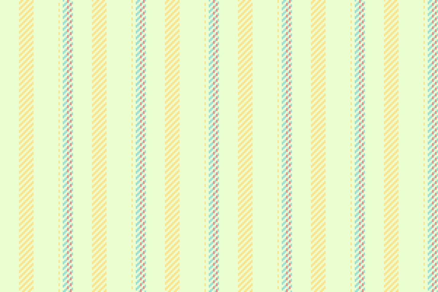 Ftore vertical textile lines, factory stripe texture pattern. Vachinery fabric background seamless in light and yellow colors. vector