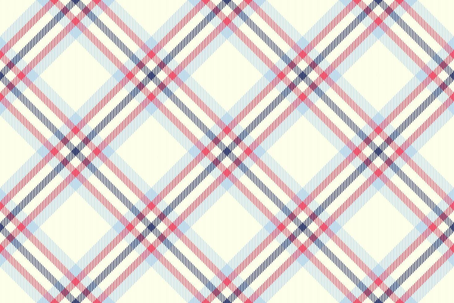 Elegant pastel plaid pattern in red, blue, and cream. Perfect for textile design, fashion, website backgrounds, and scrapbooking. vector