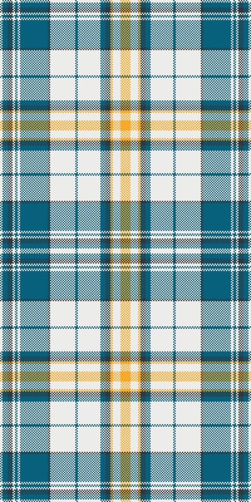 Seamless teal, white, and gold plaid pattern. Perfect for textile design, website backgrounds, or fashion projects. This vibrant yet classic pattern evokes feelings of warmth and style. vector
