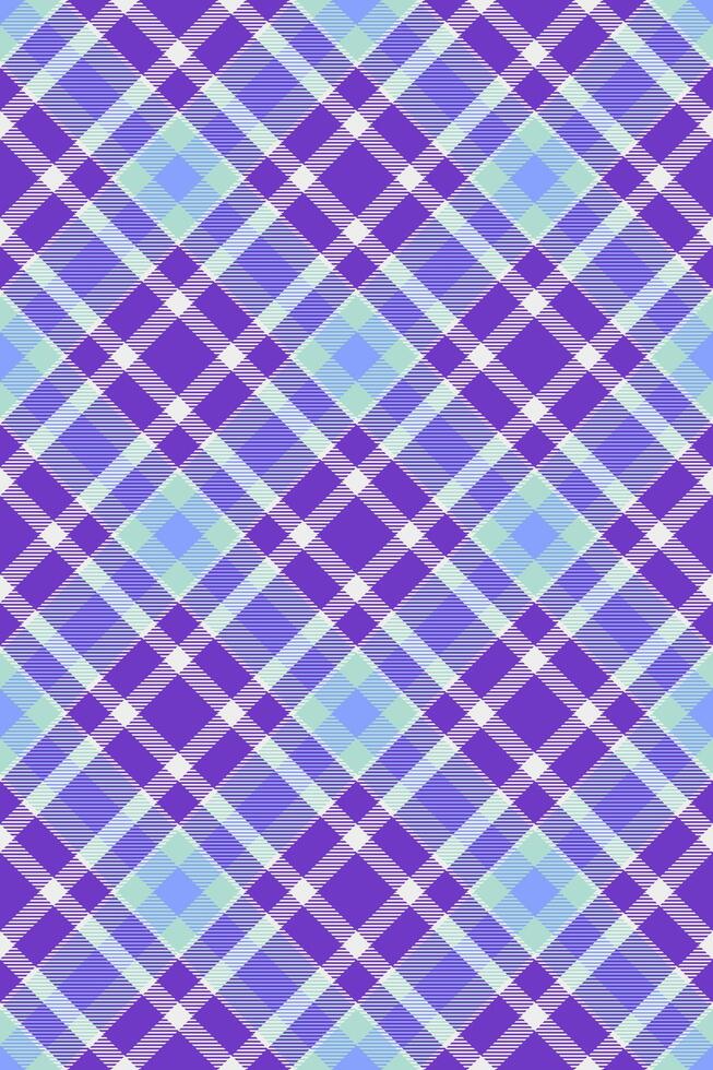 Website texture plaid , relax fabric pattern textile. Industrial seamless tartan background check in violet and white colors. vector