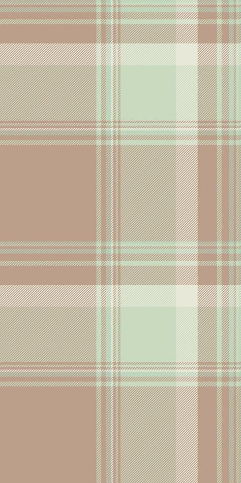 Subtle pastel plaid pattern in beige, mint, and cream. Perfect for textile design, website backgrounds, or stationery. Evokes feelings of calm and serenity. vector