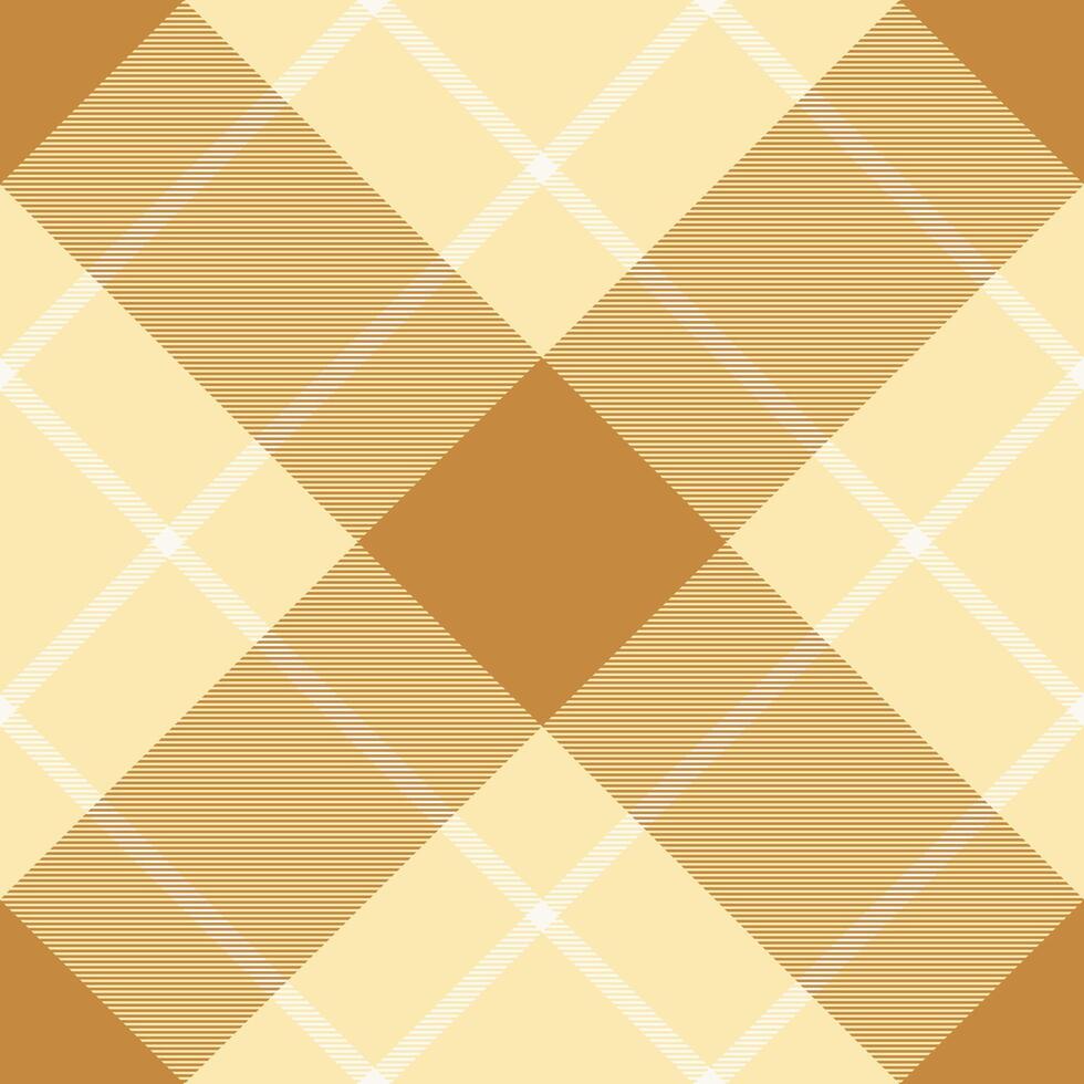 Elegant cream and brown diagonal plaid pattern. Perfect for textile design, autumnal branding, or sophisticated website backgrounds. vector