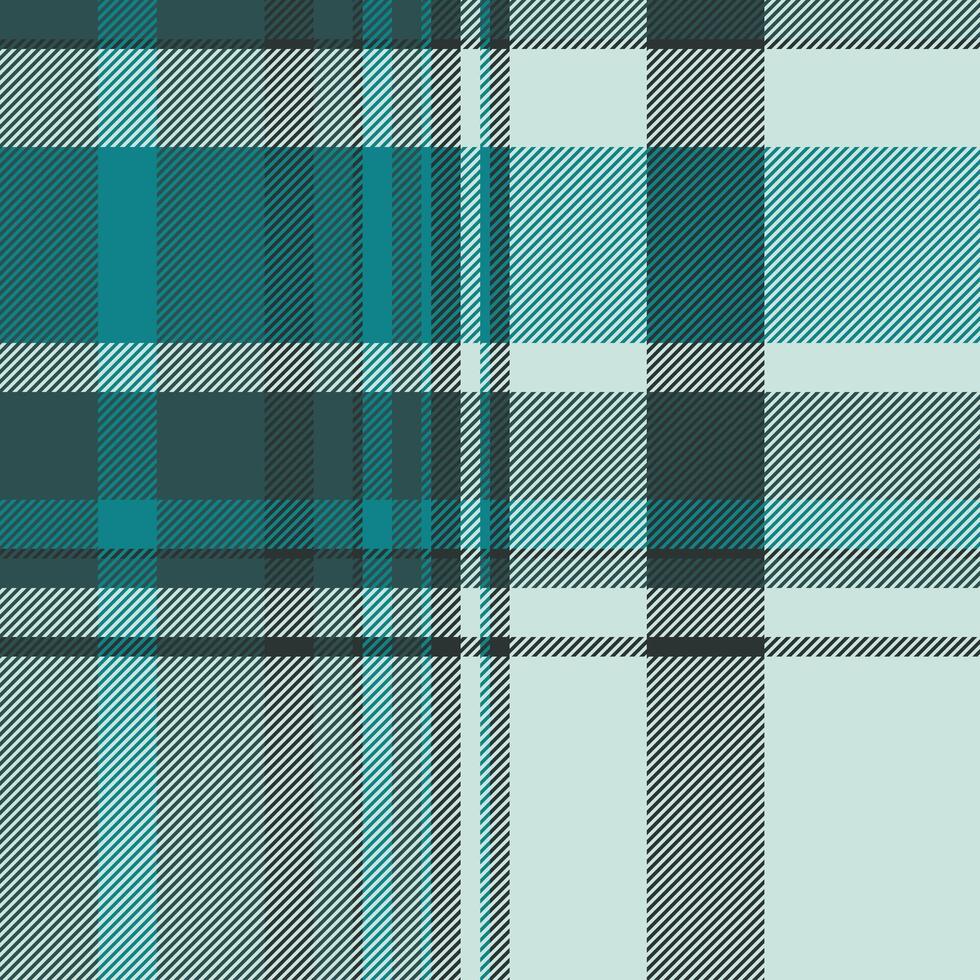 Teal plaid background with a repeating pattern. A timeless design suitable for textiles, fashion, or abstract design projects. Versatile, classic, and modern. vector