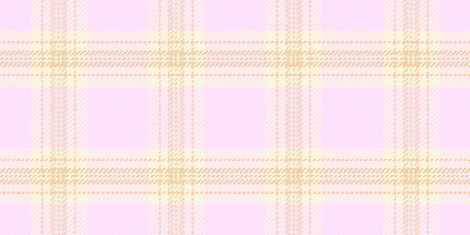 Soft pastel pink and beige plaid pattern. Perfect for textile design, wallpaper, packaging, or website backgrounds. This delicate, seamless texture evokes feelings of calmness and femininity. vector