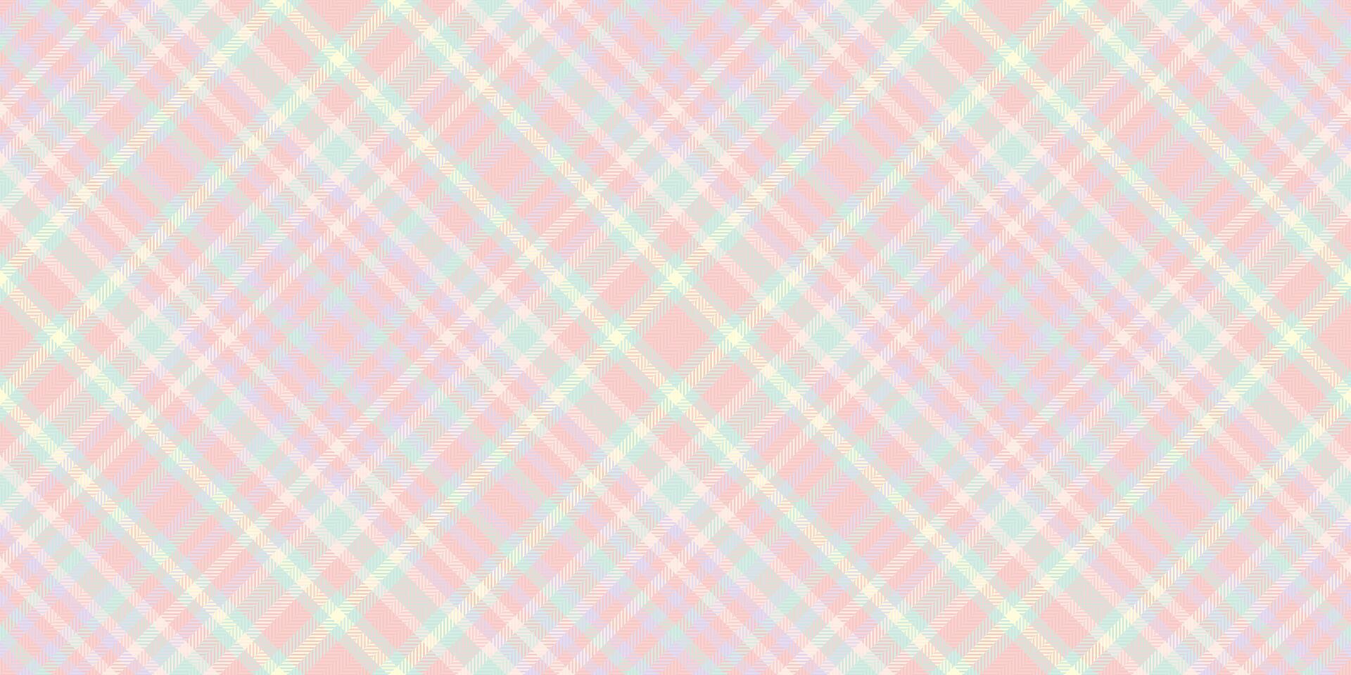 Pastel pink, blue, and cream plaid pattern. Perfect for backgrounds, textiles, or scrapbooking projects. A delicate, repeating design suggesting softness, femininity, and springtime. vector