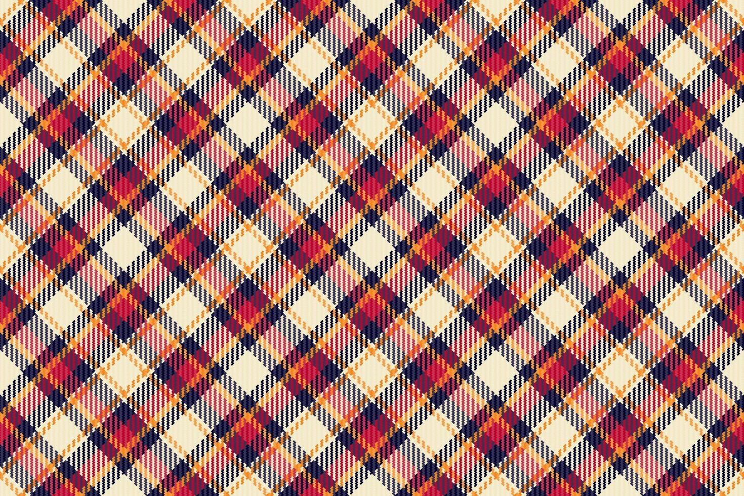 Vibrant autumnal plaid pattern. Perfect for textile design, fall fashion, home decor, or website backgrounds. This seamless texture offers a warm, inviting feel, symbolizing comfort and tradition. vector