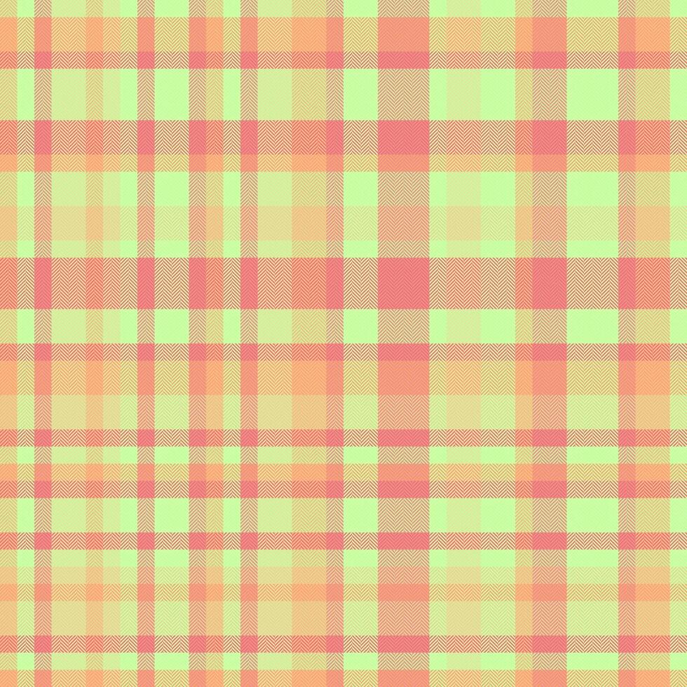 Bright and cheerful plaid pattern in soft hues. Versatile textile design for backgrounds, web templates, and creative projects. Retro, fashion inspired. vector
