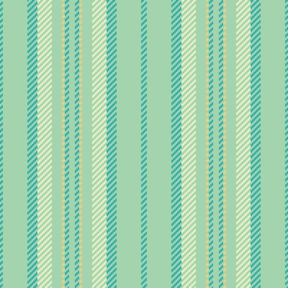 Cockup textile stripe lines, figure background fabric seamless. Nresentation pattern vertical texture in light and teal colors. vector