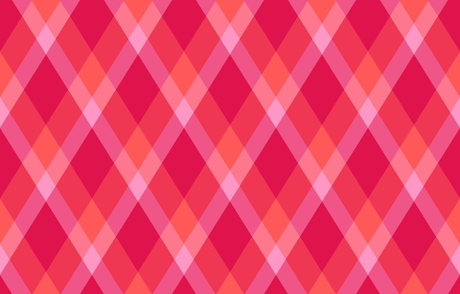 Vibrant diagonal plaid pattern in shades of pink and coral. Perfect for textiles, website backgrounds, or any design needing a bold, geometric texture. Evokes feelings of energy and modern style. vector