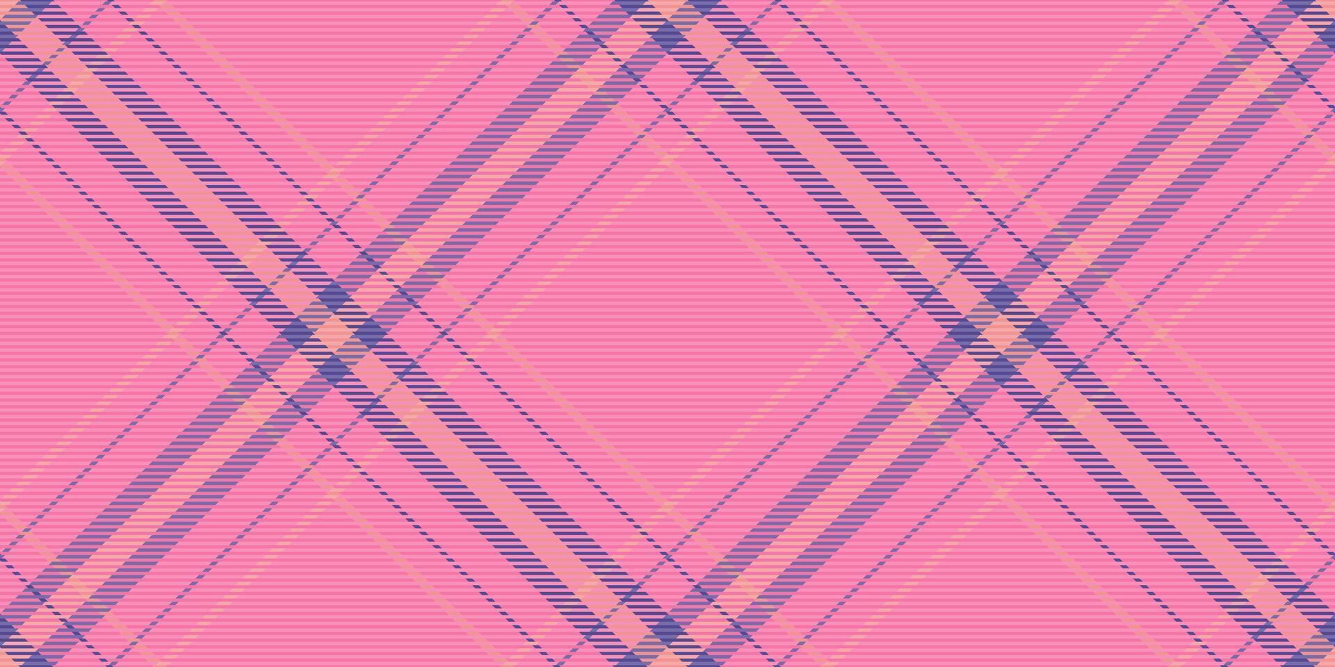 Elegant pink and purple diagonal plaid pattern. Perfect for textile designs, fashion, websites, and branding. vector