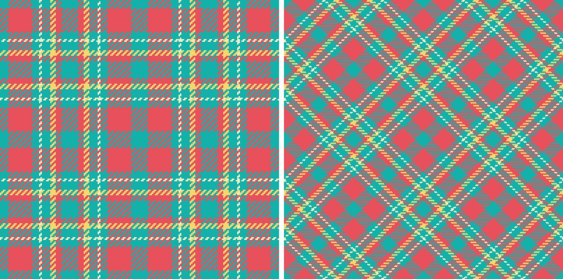 Vibrant plaid patterns offer classic style. Textures evoke tradition, comfort, and visual interest. Ideal for backgrounds, textiles, or seasonal design elements. vector