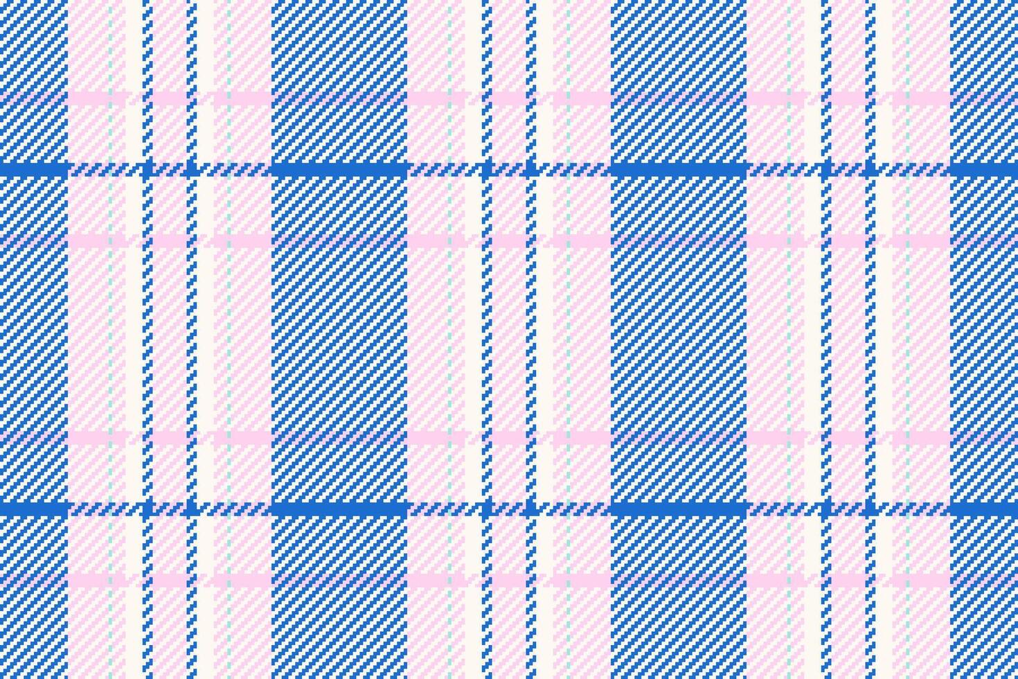 Vibrant pink and blue plaid pattern. Perfect for textile design, fashion, website backgrounds, or any project needing a cheerful, stylish texture. vector