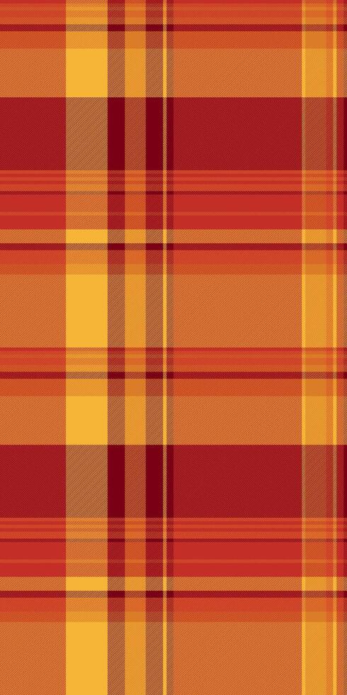 Vibrant autumnal plaid pattern in warm oranges and reds. Perfect for fallthemed designs, textiles, websites, or packaging. vector