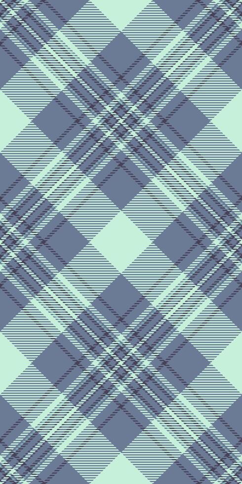 Filigree tartan plaid pattern, contour texture check seamless. Cute background fabric textile in slate gray and light colors. vector