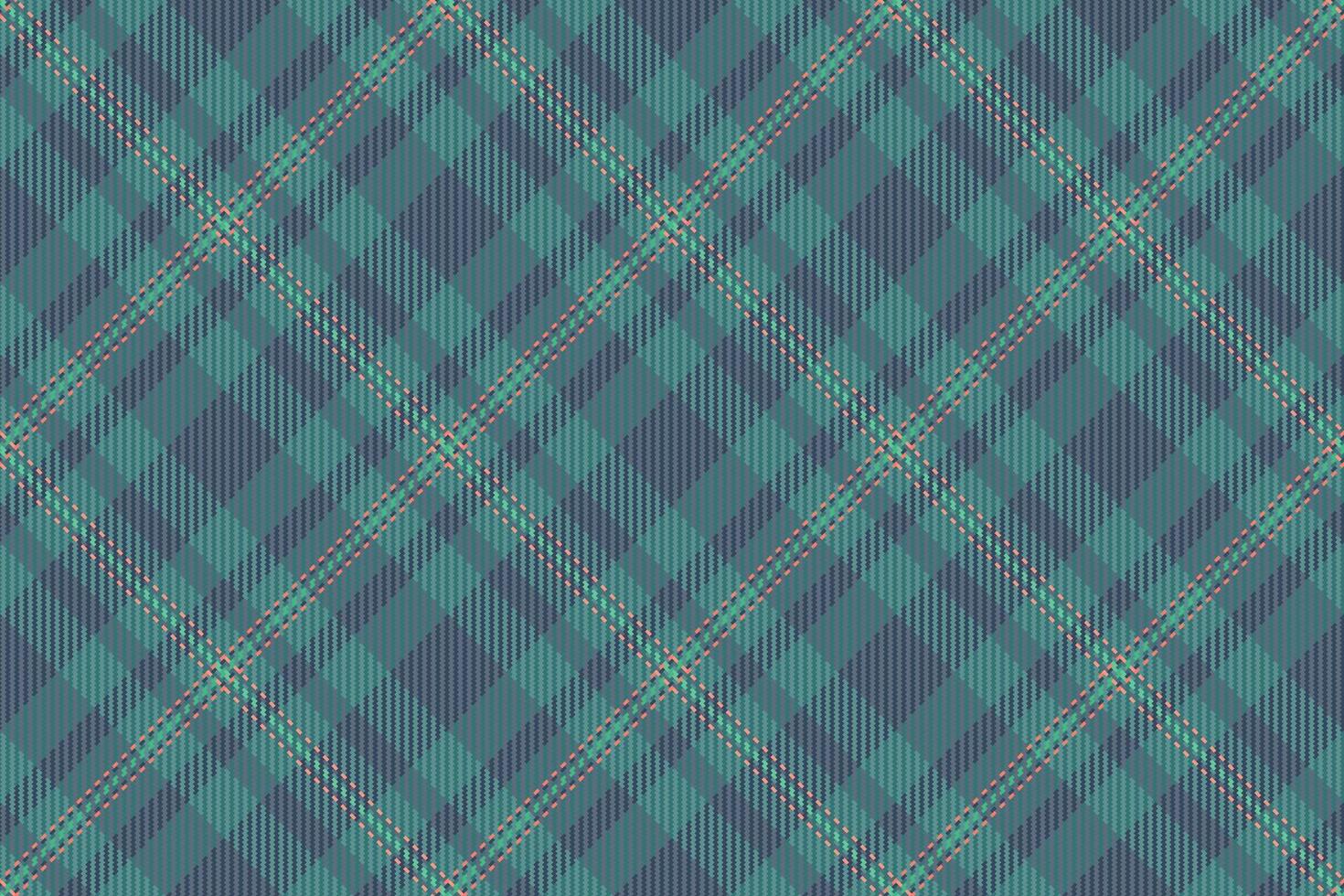 Elegant teal and gray plaid pattern. Perfect for textile design, website backgrounds, or fashion projects. vector
