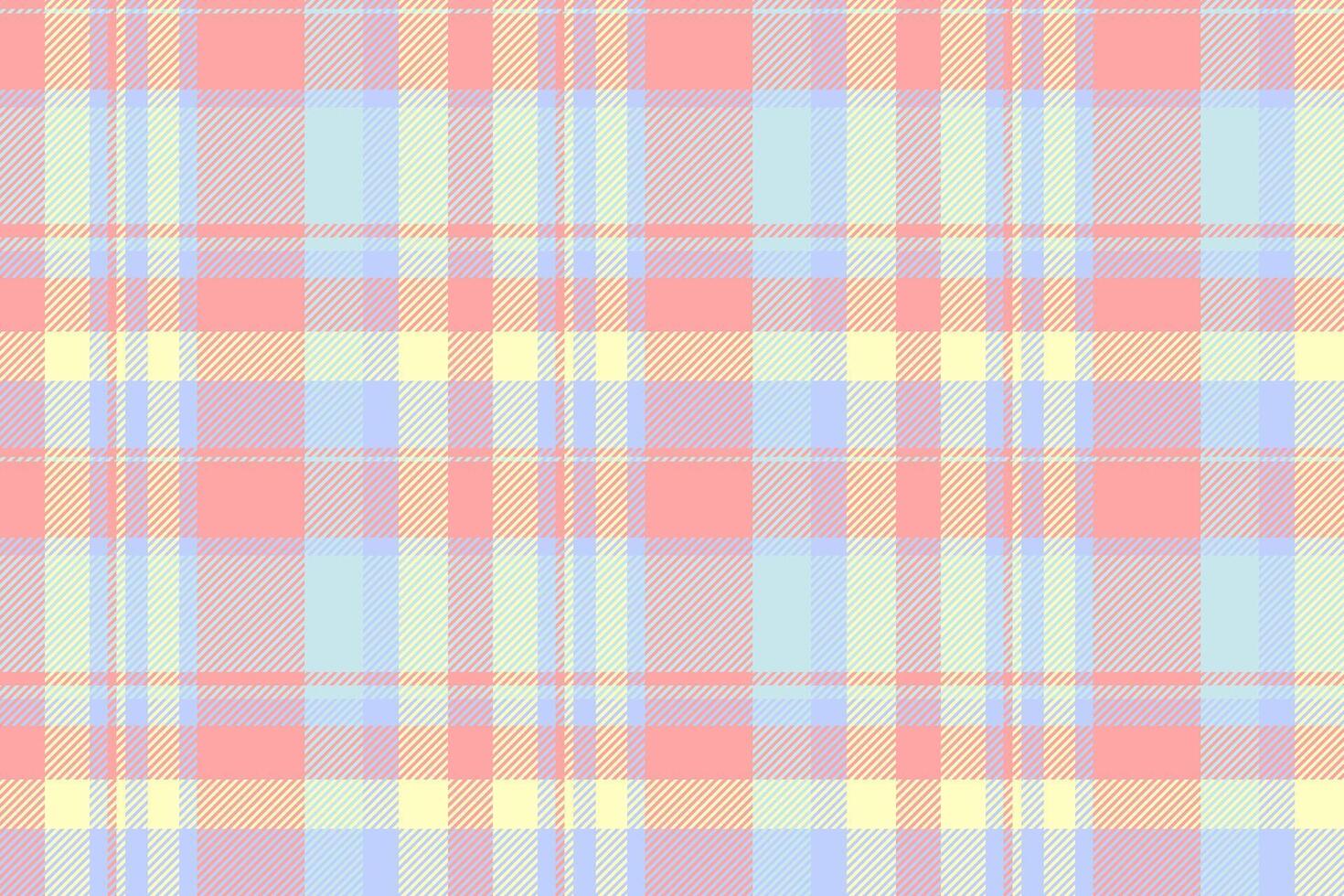 Pastel plaid pattern, perfect for textile design, scrapbooking, or website backgrounds. Soft, delicate colors evoke feelings of calmness and gentleness. vector