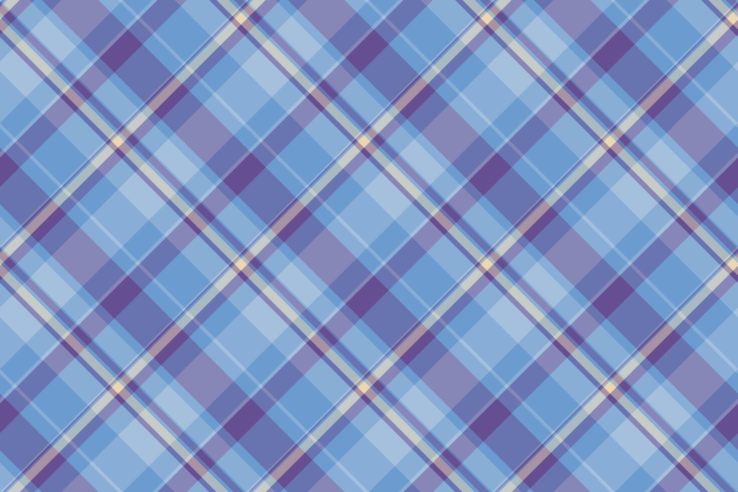 Classic plaid pattern in soft blues and purples. Versatile textile background for fashion, interiors, or abstract design projects. Elegant timeless design. vector