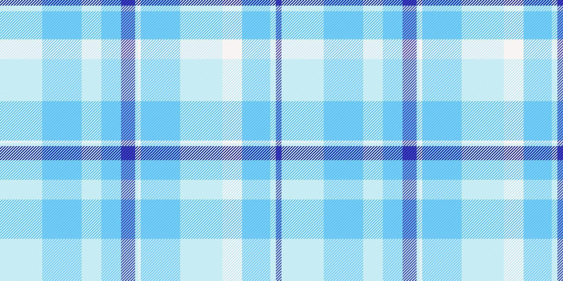 Serene pastel blue plaid pattern. Perfect for textile design, website backgrounds, or fashion projects. This soft, repeating texture evokes feelings of calm and tranquility. vector