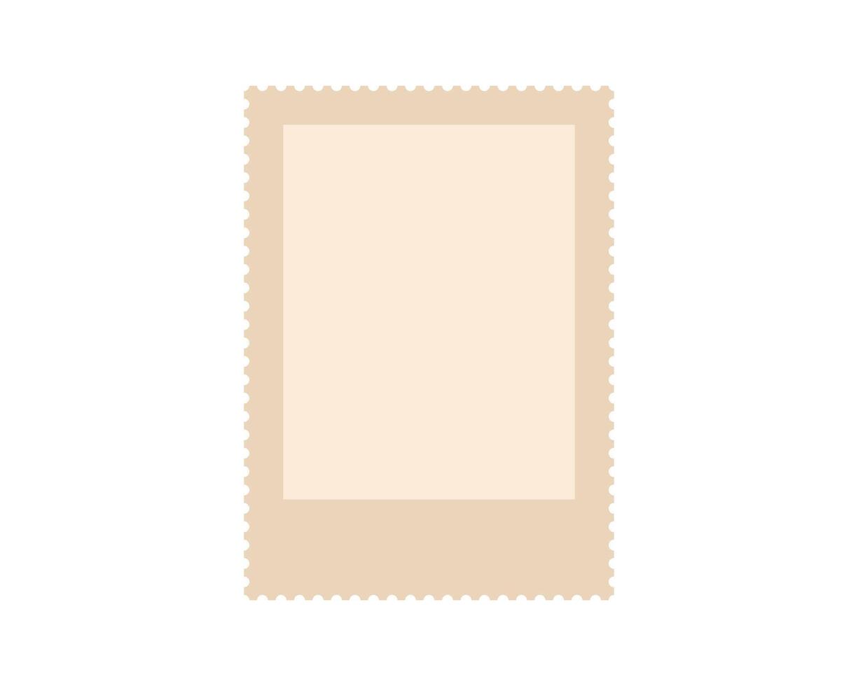 Vintage blank postage stamp. Oldfashioned design, perfect for invitations, scrapbooking, and creative projects. Add your text or image. Customize for unique look. vector